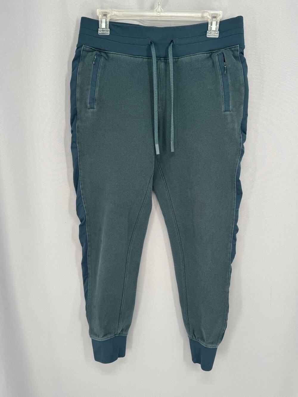 Lululemon Jogged Womens 8 Teal Pants Scuba HighRise Athletic Tapered